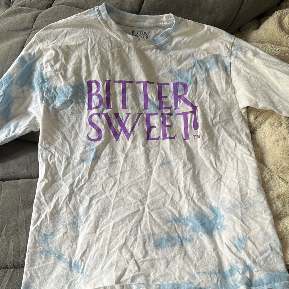 Blue and White Tie-Dye Short Sleeve Tee